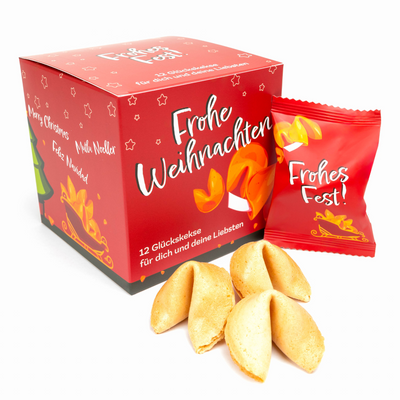 Weihnachts Glückskekse im 25er Pack - Lebkuchen Geschmack