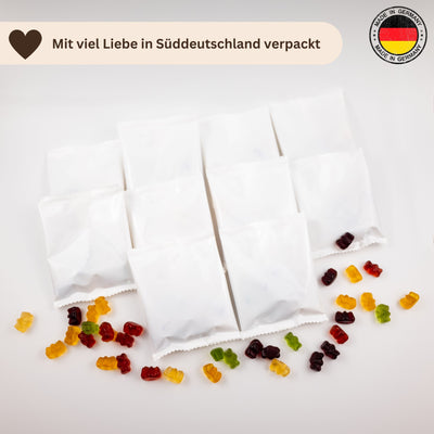 Fruchtgummi Päckchen - Blanko - Weiß